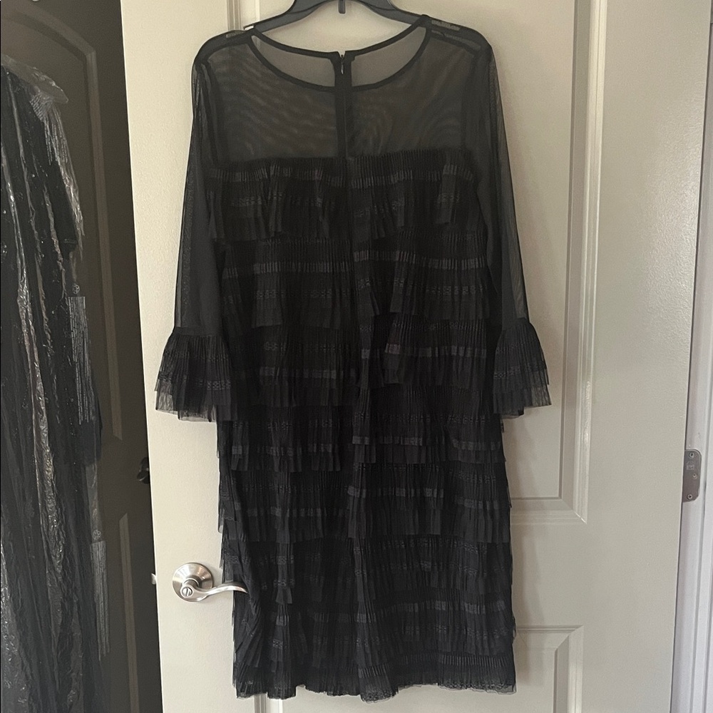 R and M Richard’s. Elegant Black Tiered Dress
